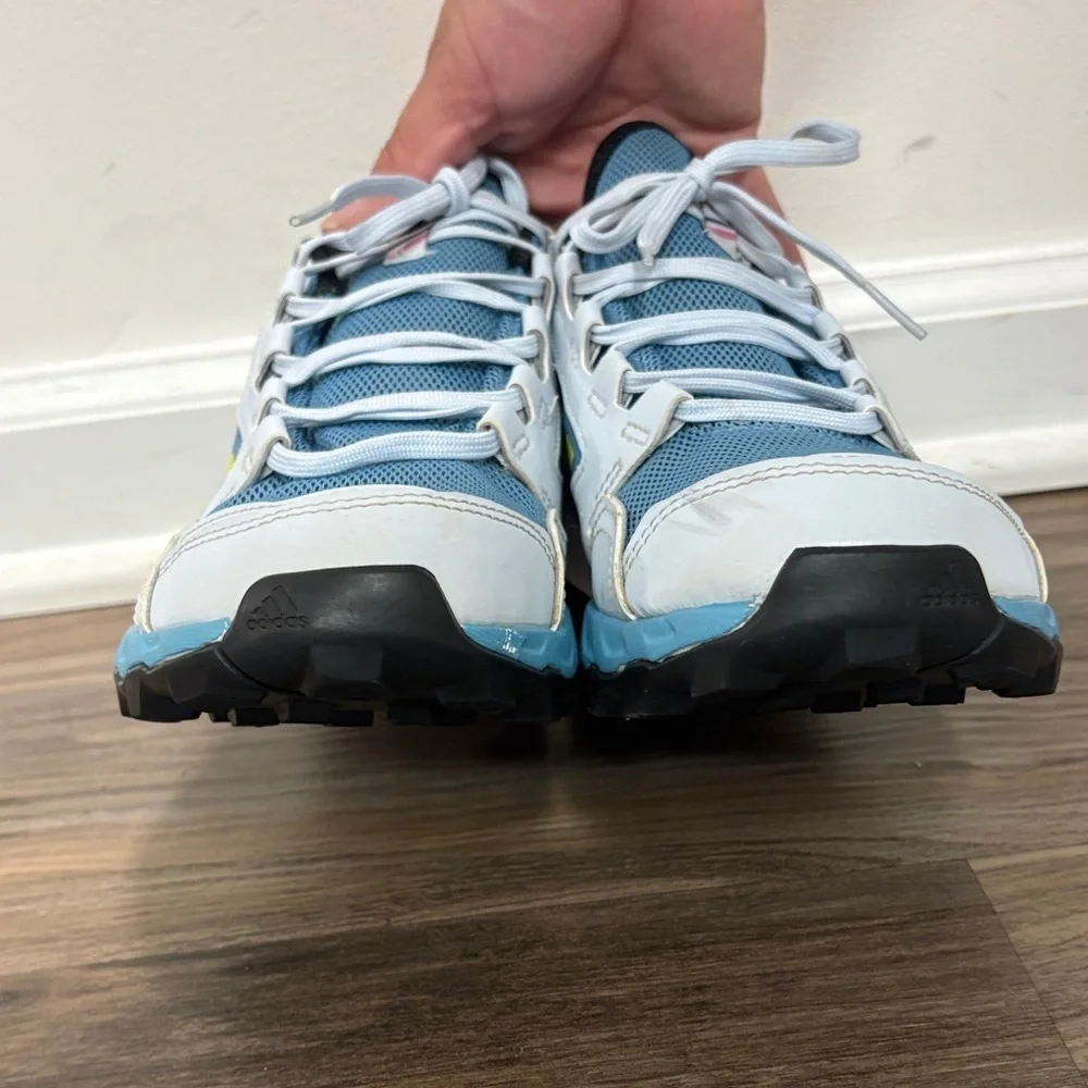 Adidas Women’s Sneakers in Blue and Neon Yellow